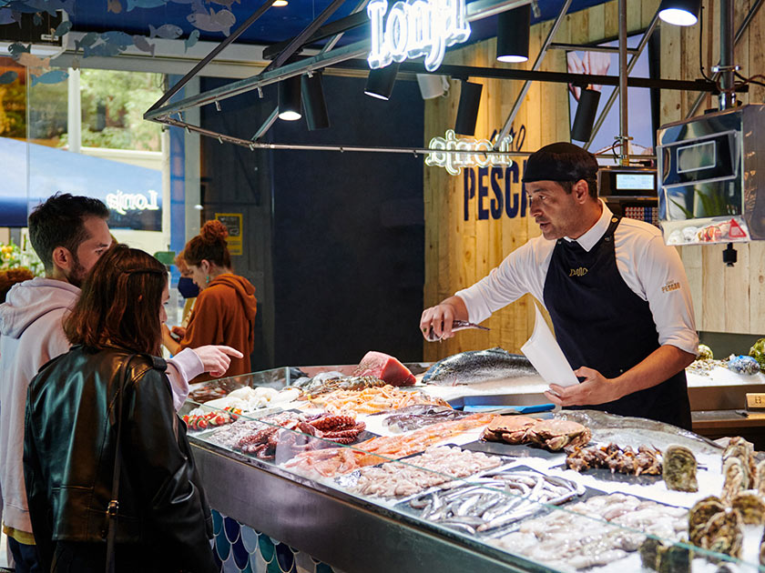 Seafood and Fish Market in Barcelona